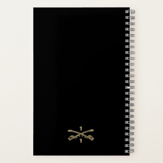 Cavalry Spiral Notebook - Cav Gold Notizblock (Rückseite)