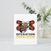 Cavalry Stinger OEF Postkarte (Stehend Vorderseite)