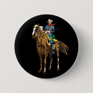 Cavalryman - Buffalo Soldier Button
