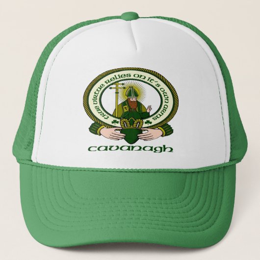 Cavanagh Clan-Motto-Kappe Truckerkappe (Vorderseite)