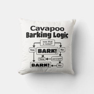Cavapoo Barking Logic Kissen
