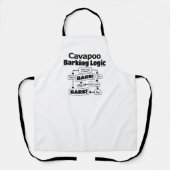 Cavapoo Barking Logic Schürze (Vorderseite)