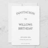 Cavapoo Cavoodle Engel Fee Geburtstag Einladung (Rückseite)