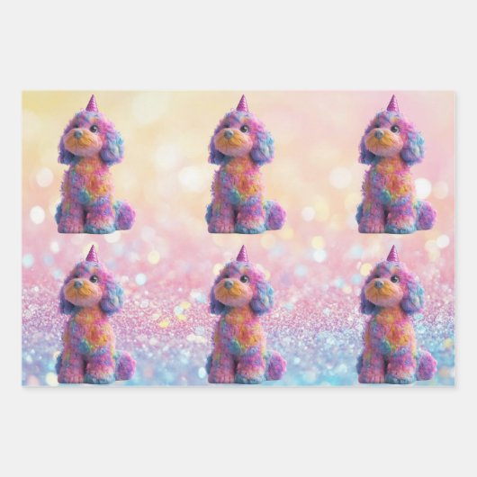 Cavapoo Cavoodle Geburtstag Geschenkpapier Set (Vorderseite 3)