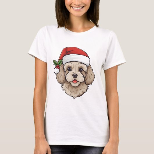 Cavapoo Cavoodle T - Shirt - Creme (Vorderseite)
