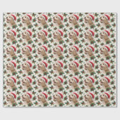 Cavapoo Christmas Wrapping Paper Geschenkpapier (Flach)