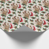 Cavapoo Christmas Wrapping Paper Geschenkpapier (Ecke)