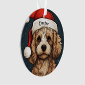 Cavapoo Custom Christmas Ornament (Vorderseite)