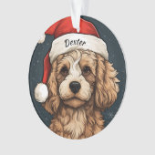 Cavapoo Custom Christmas Ornament (Vorderseite)