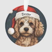 Cavapoo Custom Christmas Ornament (Vorderseite)