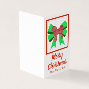 Cavapoo Designer Weihnachtshund & Grüner Bow-Tag