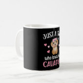 Cavapoo Dog Girl Cavoodle Hund Lover Cavapoo Mama Kaffeetasse (Vorderseite Links)