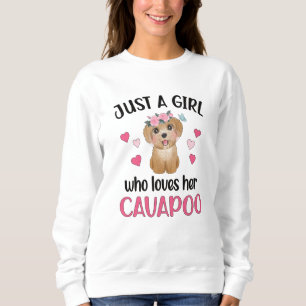 Cavapoo Dog Girl Cavoodle Hund Lover Cavapoo Mama Sweatshirt