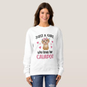 Cavapoo Dog Girl Cavoodle Hund Lover Cavapoo Mama Sweatshirt (Vorne ganz)