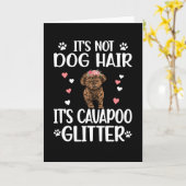 Cavapoo Dog Lover Cavapoo Mama Cavoodle Dog Eigent Karte (Gelbe Blume)