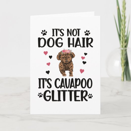Cavapoo Dog Lover Cavapoo Mom Cavoodle Dog Owner Karte (Vorderseite)