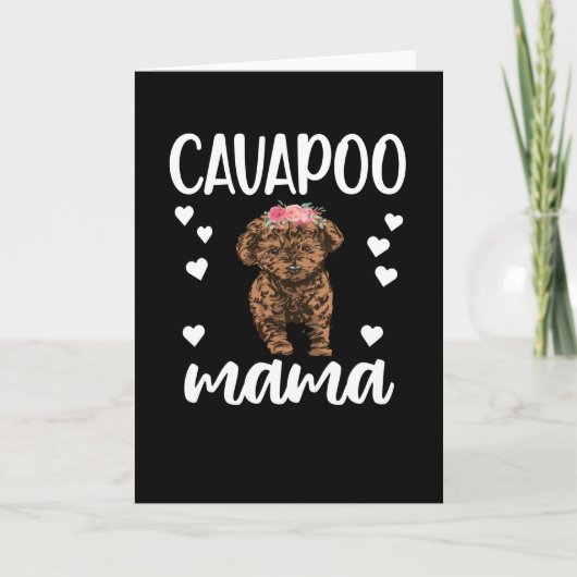 Cavapoo Dog Mama Cavoodle Dog Lover Cavapoo Mom Karte (Vorderseite)