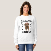 Cavapoo Dog Mama Cavoodle Hund Lover Cavapoo Mama Sweatshirt (Vorne ganz)