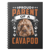 Cavapoo Dog Parent Niedlicher Welpenbesitzer Notizblock (Vorderseite)