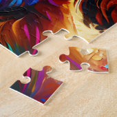 Cavapoo Dog Portrait Akryllische Kunst Print Dog L Puzzle (Seite)