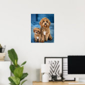 Cavapoo Dog Puppy Adorable Poster (Heimbüro)