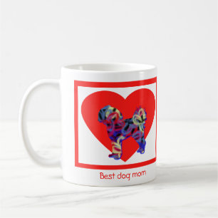 Cavapoo Dog Red Valentine's Day Heart Kaffeetasse