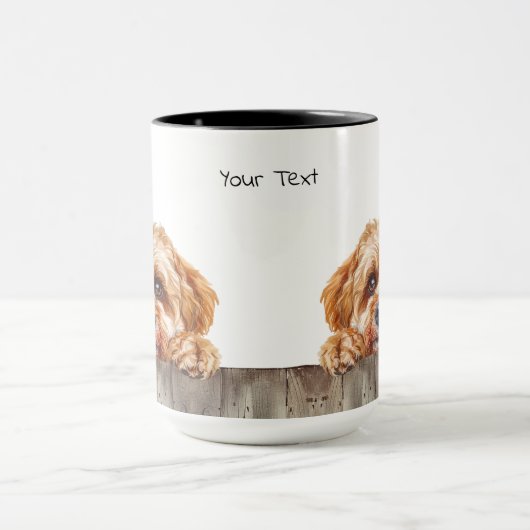 Cavapoo Dog Tasse (Zentrum)