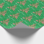 Cavapoo Dog Weihnachtsbaum Holiday Green Geschenkpapier (Ecke)