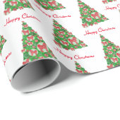Cavapoo Dog Weihnachtsbaum Holiday White Geschenkpapier (Rolleneckpunkt)
