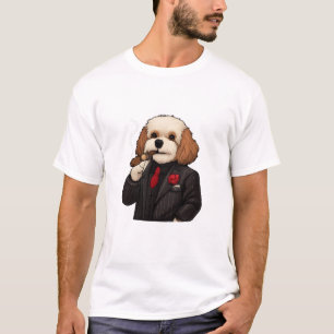 Cavapoo Don – Lustiges Mafia-Hund-Art T-Shirt