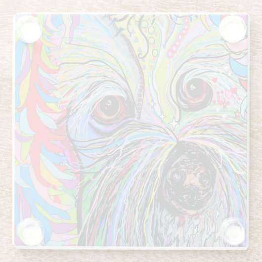 Cavapoo Glasuntersetzer (Rückseite)