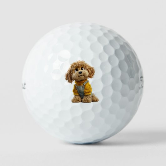Cavapoo Golfbälle (Vorderseite)