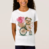 Cavapoo Hund Herz Valentinstag Hund Lover T-Shirt (Vorderseite)
