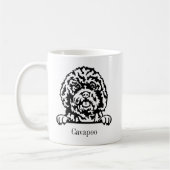 cavapoo Hund personalisierte Tasse (Links)