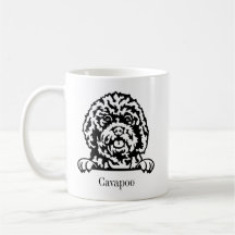 cavapoo Hund personalisierte Tasse