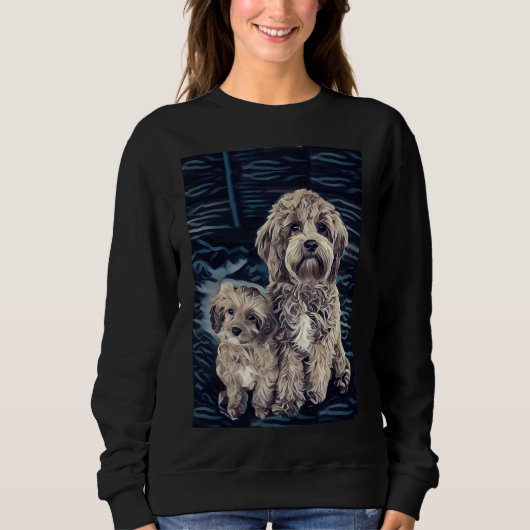 Cavapoo Hunde Adorable Pet Poodle Niedlich Puppy Sweatshirt (Vorderseite)