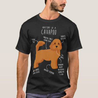 Cavapoo Hunde Anatomie 4 T-Shirt