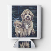 Cavapoo Hunde Niedlich Adorable Dosenkühler (Rückseite)