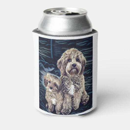 Cavapoo Hunde Niedlich Adorable Dosenkühler (Kanne Rückseite)