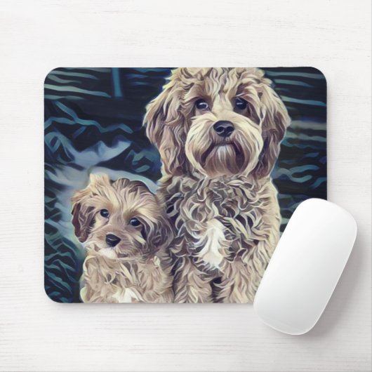 Cavapoo Hunde Niedlich Adorable Mousepad (Mit Mouse)