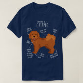 Cavapoo Hundelanatomie T-Shirt (Design vorne)