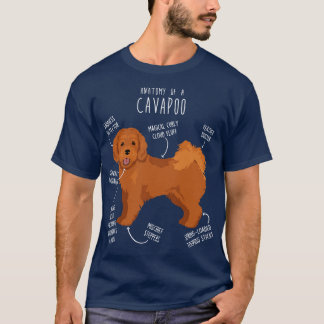 Cavapoo Hundelanatomie T-Shirt