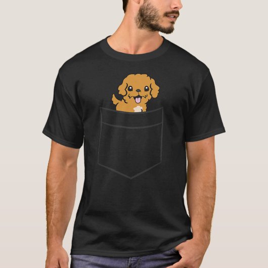 Cavapoo In The Pocket Cavoodle Dog Pocket Cavapoo  T-Shirt (Vorderseite)