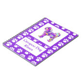 Cavapoo Kisses Niedlich Dog Silhouette PPY&B Notizblock (Linke Seite)