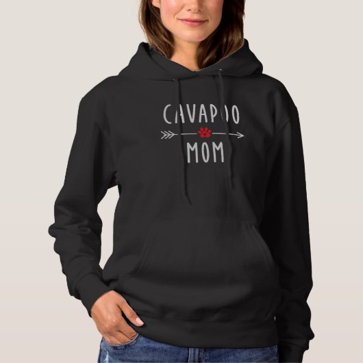 Cavapoo-Mama Damen Cavapoo-Hund Mama Hoodie (Vorderseite)