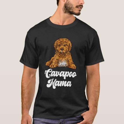 Cavapoo Mama Dog Owner T-Shirt (Vorderseite)