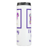 Cavapoo Niedlich Hund Silhouette PPY&B Thermosbecher (Rückseite)