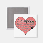Cavapoo Paw Prints Hunde Humor Magnet (Vorderseite/Rückseite)
