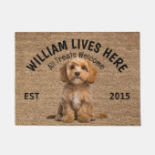 Cavapoo Personalisiert Dog Lover Doormat Fußmatte (Vorderseite)
