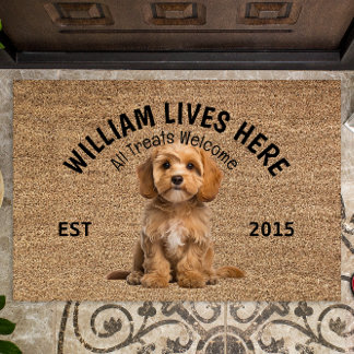Cavapoo Personalisiert Dog Lover Doormat Fußmatte